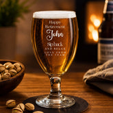 Personalised Retirement Gift Craft Beer Cider Ale Glass For Him 1 Pint Personalised Birthday Gift ukgiftstoreonline