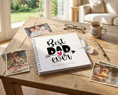 Personalised Best Dad Ever Scrapbook Photo Album Memory Keepsake Book Daddy Photo Album ukgiftstoreonline