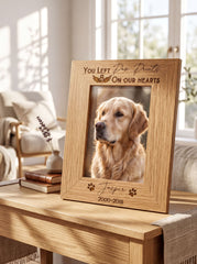 Personalised Pet Memorial Frame – Engraved Wooden Photo Frame With Stand Dog or Cat Photo Album ukgiftstoreonline