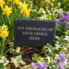 Personalised Slate Plant Marker Garden or Pot Plaque Any Engraving Personalised Garden Stone Slate ukgiftstoreonline