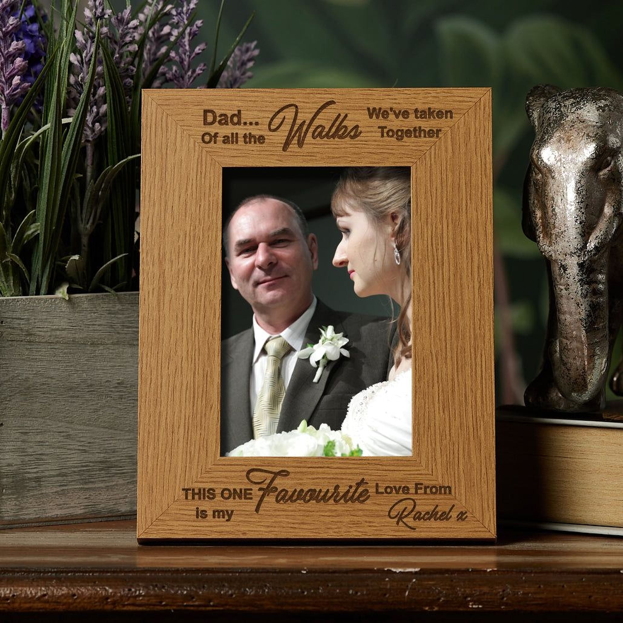 Personalised Father Of The Bride Gift Wooden Photo Frame Photo Frame ukgiftstoreonline