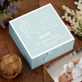 Personalised Christening Keepsake Box Gift For Boys and Girls With Prayer Verse