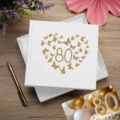 Butterfly Any Age Birthday White Photo Album Gift 18th 21st 30th 40th 50th 60th 70th