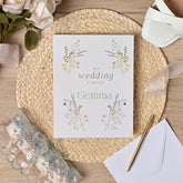 Personalised Wildflower Wedding Planner Organiser for the Bride - Engagement/Bridal Shower Gifting for Couples Wedding Planner ukgiftstoreonline