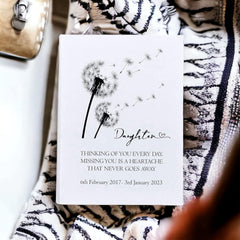 Personalised Daughter Remembrance With Dandelions 100 x 6"x4" Photo Album Personalised Photo Album ukgiftstoreonline