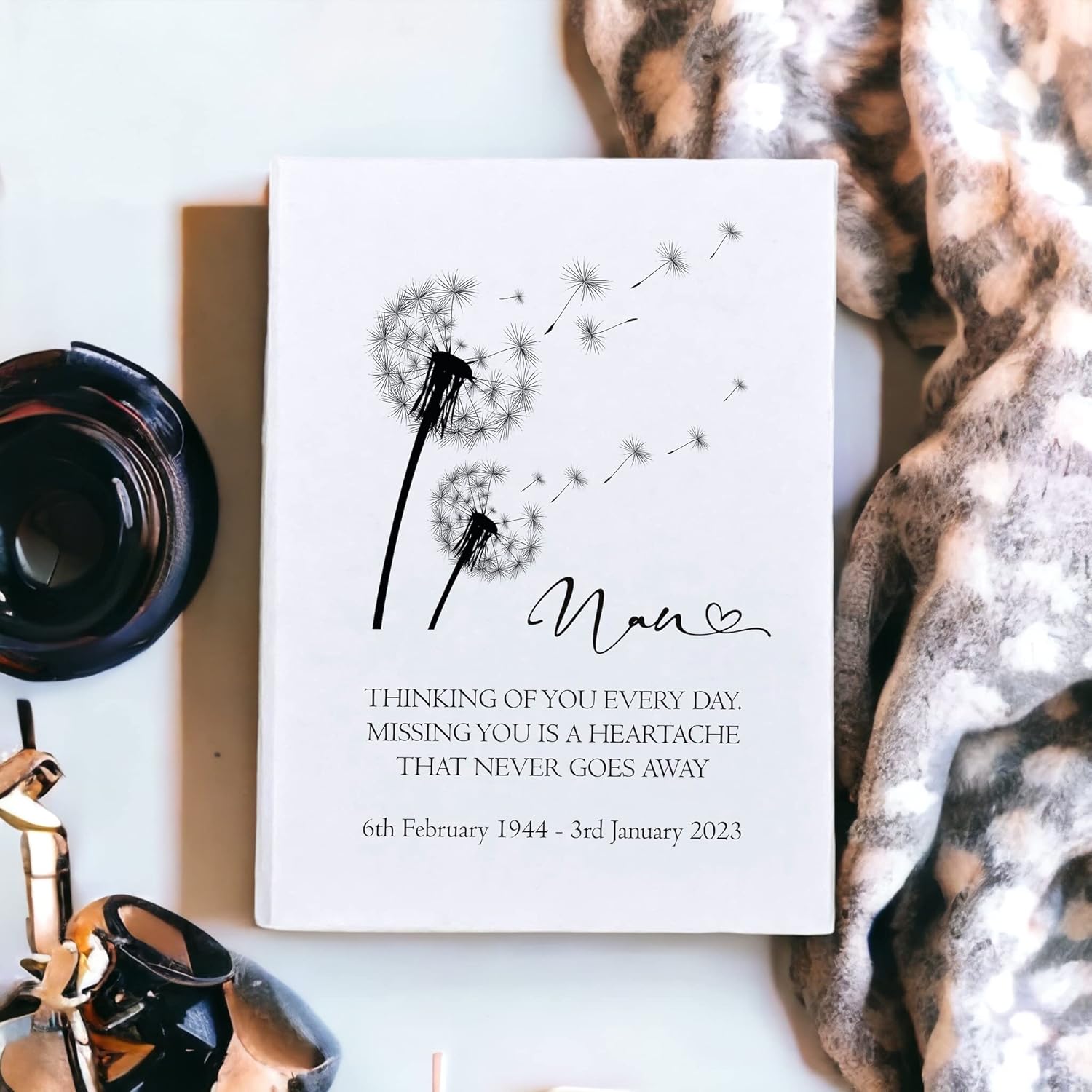Personalised Nan Remembrance With Dandelions 100 x 6"x4" Photo Album Personalised Photo Album ukgiftstoreonline