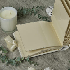 Wedding Photo Album – Luxury Suede Keepsake Gift With 3D Rings & Ribbon Closure wedding photo album ukgiftstoreonline