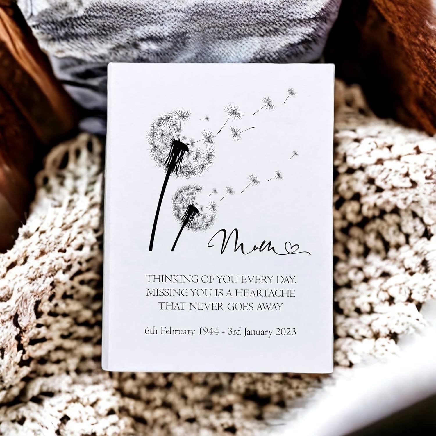 Personalised Mum Remembrance With Dandelions 100 x 6"x4" Photo Album Personalised Photo Album ukgiftstoreonline