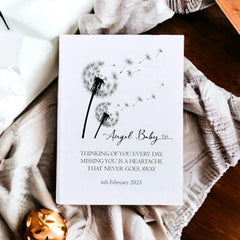 Personalised Angel Baby Remembrance With Dandelions 100 x 6"x4" Photo Album Personalised Photo Album ukgiftstoreonline