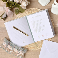 Personalised Wildflower Wedding Planner Organiser for the Bride - Engagement/Bridal Shower Gifting for Couples