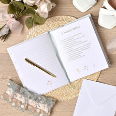 Personalised Wildflower Wedding Planner Organiser for the Bride - Engagement/Bridal Shower Gifting for Couples