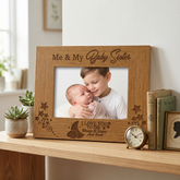 Engraved Photo Frame - Wooden Brother Sister Gift With Solid Wood Finish Sister Photo Frame ukgiftstoreonline