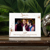 Son Remembrance White Photo Frame Personalised Landscape With Dandelions