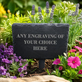 Personalised Slate Plant Marker Garden or Pot Plaque Any Engraving Personalised Garden Stone Slate ukgiftstoreonline