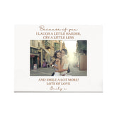Best Friend Personalised Friendship White Photo Frame Gift Landscape