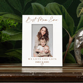 Best Mum Ever Personalised White Photo Frame Gift Portrait