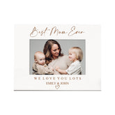 Best Mum Ever Personalised White Photo Frame Gift Landscape