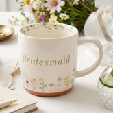 Bridesmaid Gift Mug - Ceramic Coffee Mug With Wildflower Design & Pastel Floral ukgiftstoreonline