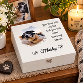 Custom Pet Memorial Box With Photo For Pet Lovers Personalised Condolence & Memory Treasure Sympathy Gift ukgiftstoreonline