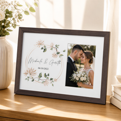 Personalised Wedding Day Photo Frame Gift Any Name and Date Photo Keepsake wedding photo frame ukgiftstoreonline