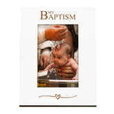 My Baptism White Wooden Engraved 6x4 Portrait Picture Photo Frame