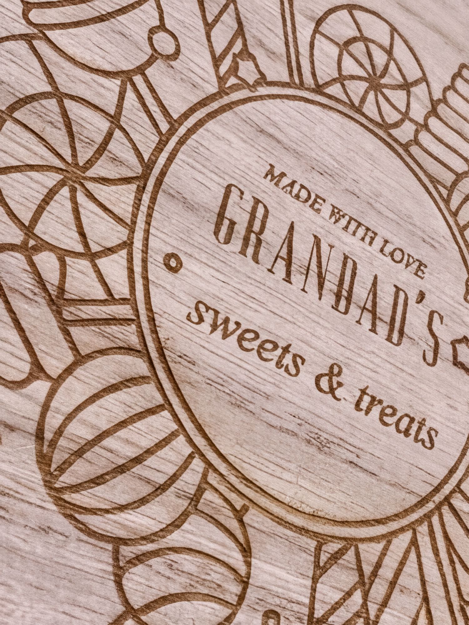 Personalised Wooden Gift Box – Custom Engraved Candy Storage Keepsake Personalised Gifts ukgiftstoreonline