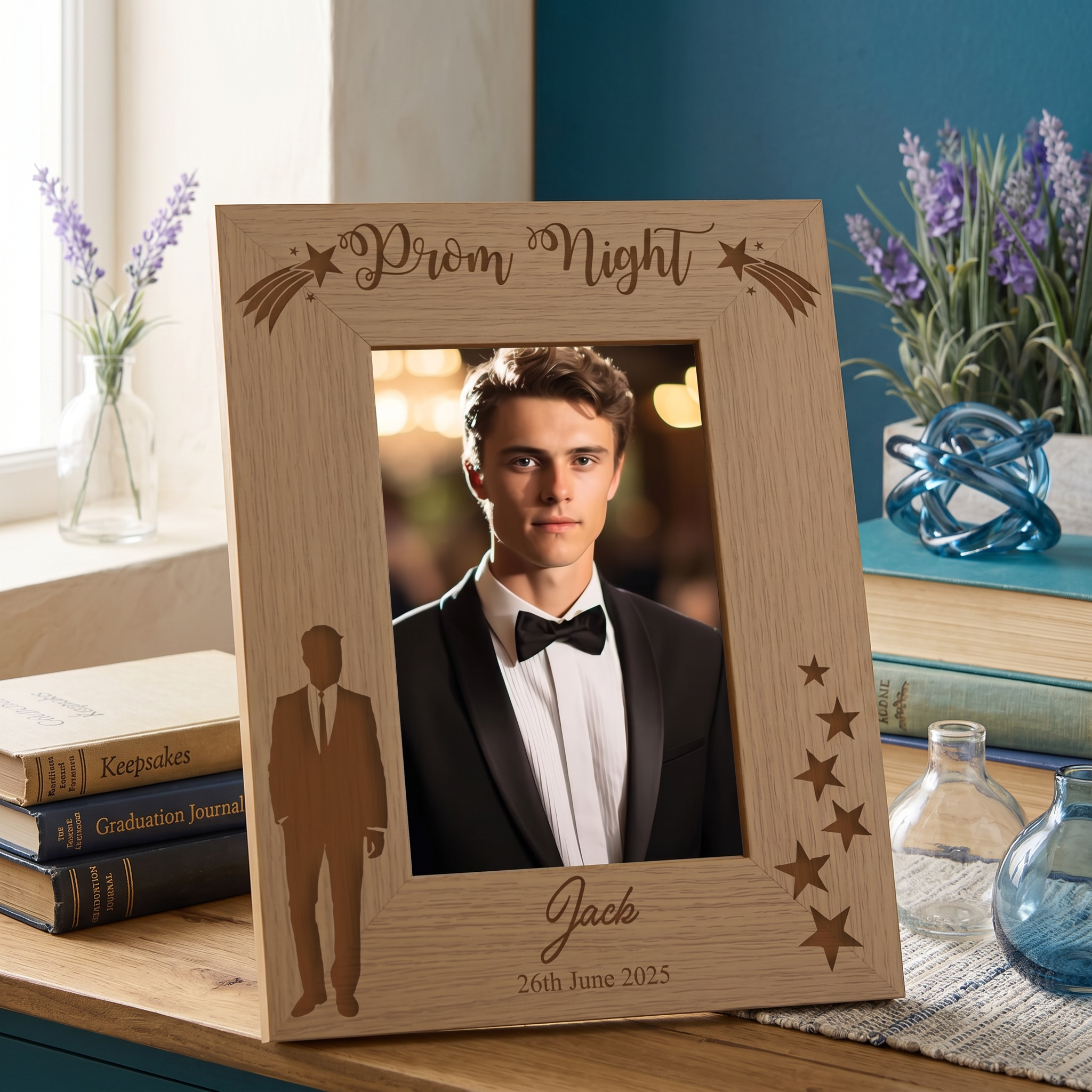 Personalised Prom Night Male Design Tuxedo Photo Frame Gift Photo Frame ukgiftstoreonline