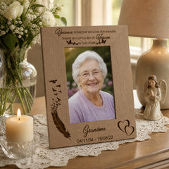 Personalised Because Someone We Love Is In Heaven Remembrance Photo Frame Remembrance Photo Frame ukgiftstoreonline