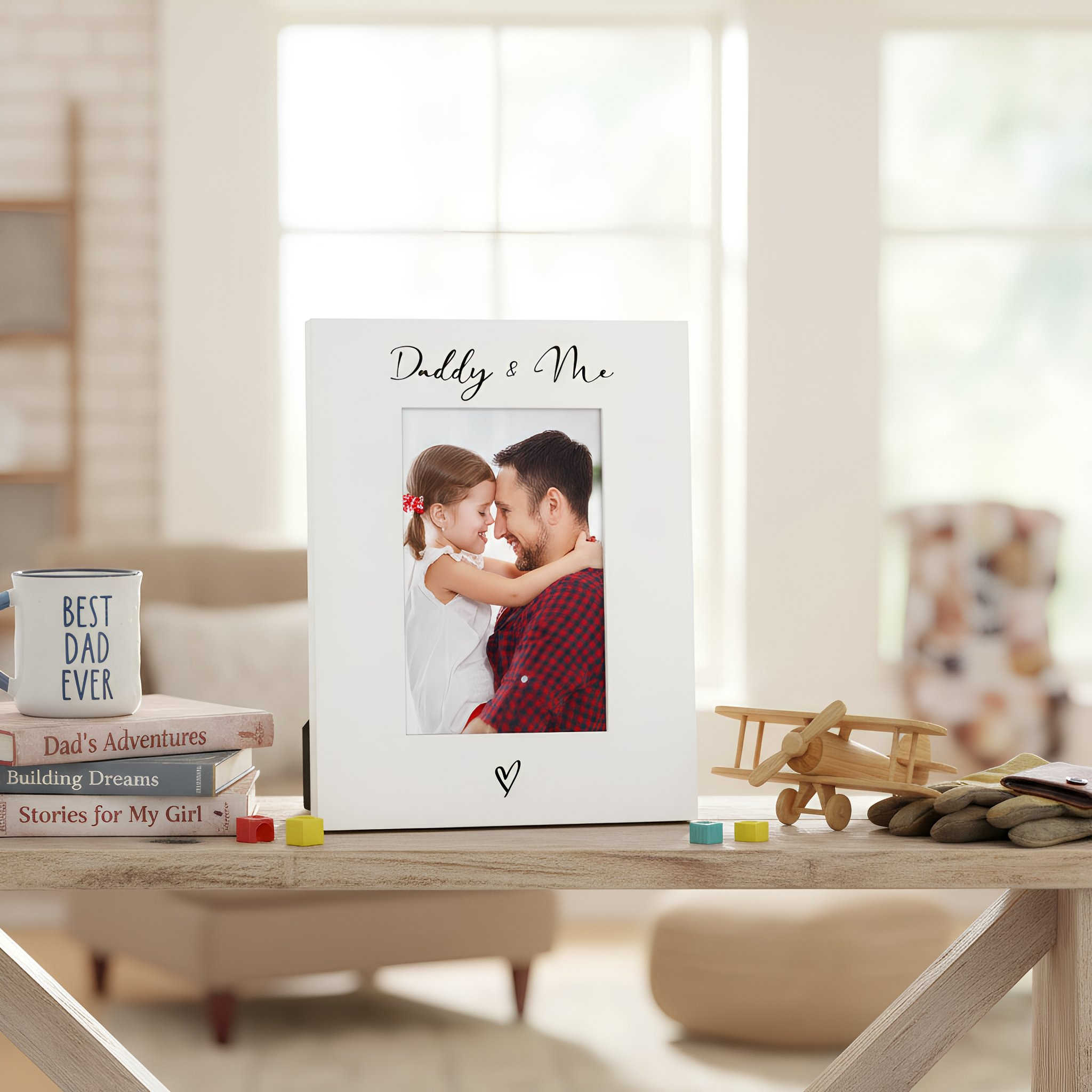 White Portrait Photo Frame – Classic 6x4 Keepsake With Glass Front & Rear Stand ukgiftstoreonline