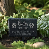 Engraved Memorial Plaque For Pet Dog or Cat- Personalised Pet Grave Stone Slate Marker Personalised Garden Stone Slate ukgiftstoreonline
