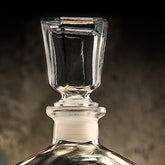 Personalised Monogram Glass Whiskey Decanter with Airtight Stopper Gift