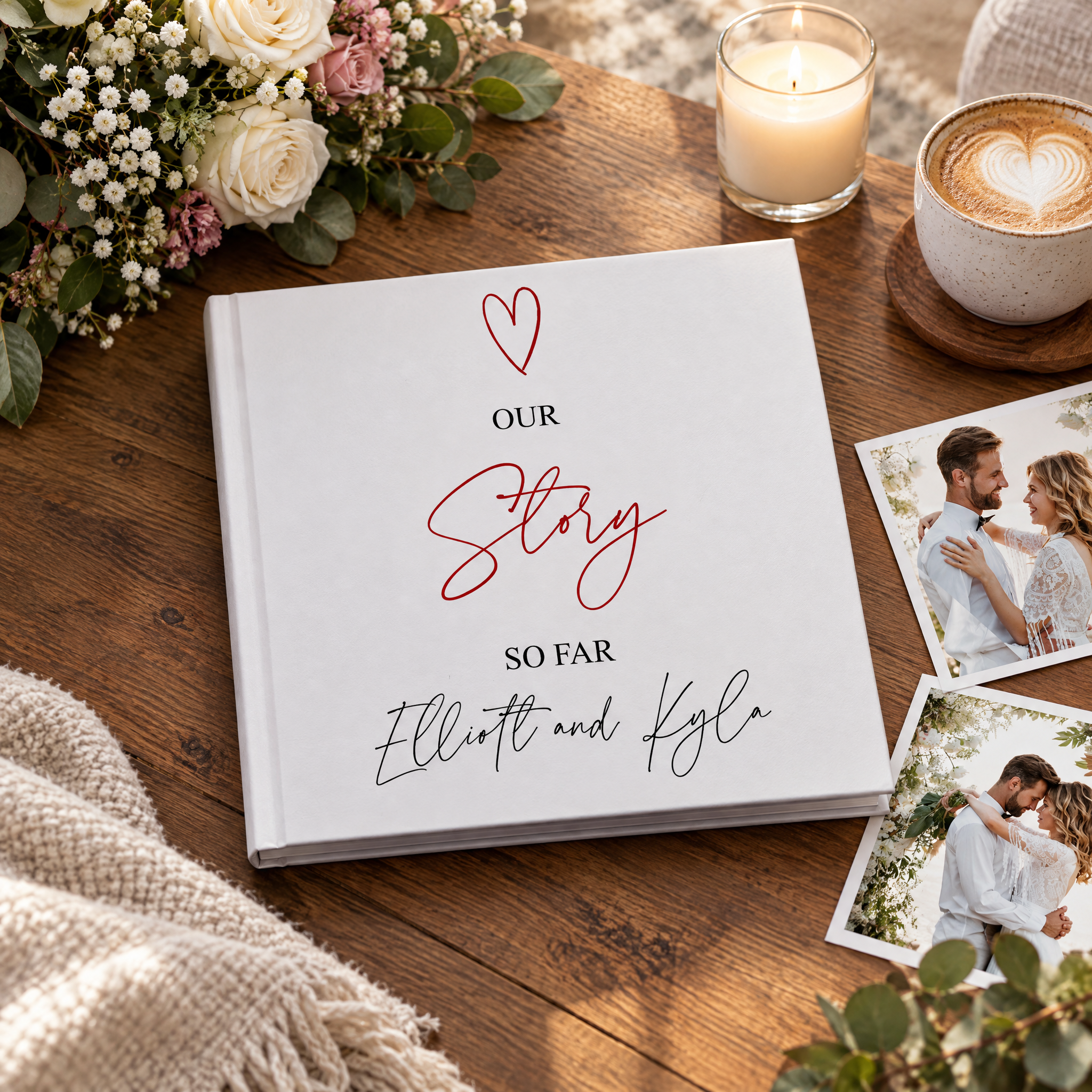 Personalised Our Story So Far Wedding Anniversary Photo Album wedding photo album ukgiftstoreonline