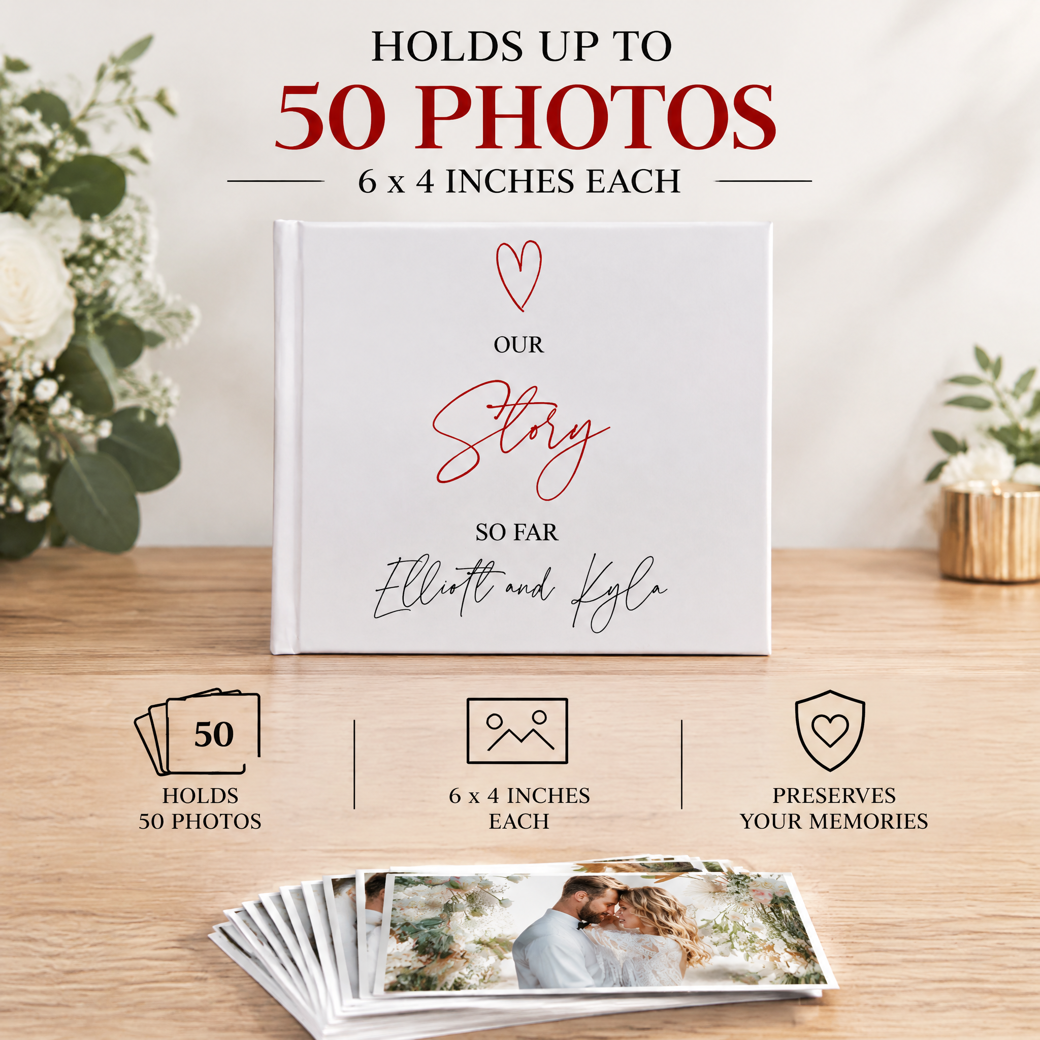 Personalised Our Story So Far Wedding Anniversary Photo Album wedding photo album ukgiftstoreonline