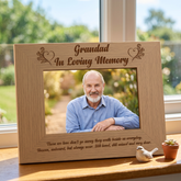 Grandad Memorial Photo Frame | Remembrance Wooden Keepsake Gift grandad photo frame ukgiftstoreonline