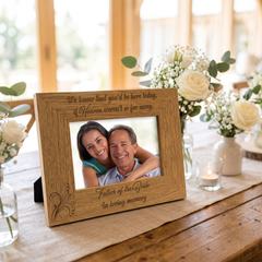 Wedding Memorial Picture Frame for Dad Father of Bride Memories Photo Frame ukgiftstoreonline