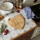 Personalised Engraved Heart Chopping Board Wedding, Anniversary or House Warming gift