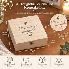 Personalised Keepsake Box | Wooden Engraved | 30cm or 17cm Sizes | Any Title | Any Sentiment ukgiftstoreonline