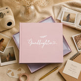Granddaughter Photo Album, Pink Leaf Design, Holds 50 x 4 x 6 Photos photo album ukgiftstoreonline