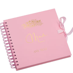 Personalised Mum Multiple Colours Scrapbook Photo Album With Sentiment