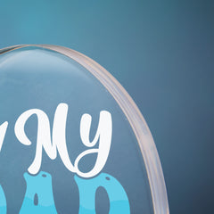 Personalised Dad Gift Heart Block In Gift Box My Dad My Hero