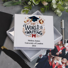 Personalised Graduation Photo Album Keepsake Gift World Awaits