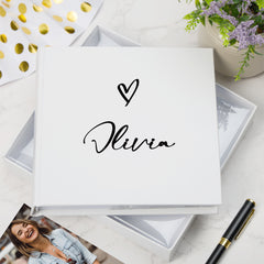 Personalised Any Name Or Title Photo Album With Sleeves 50 x 6x4 Capacity