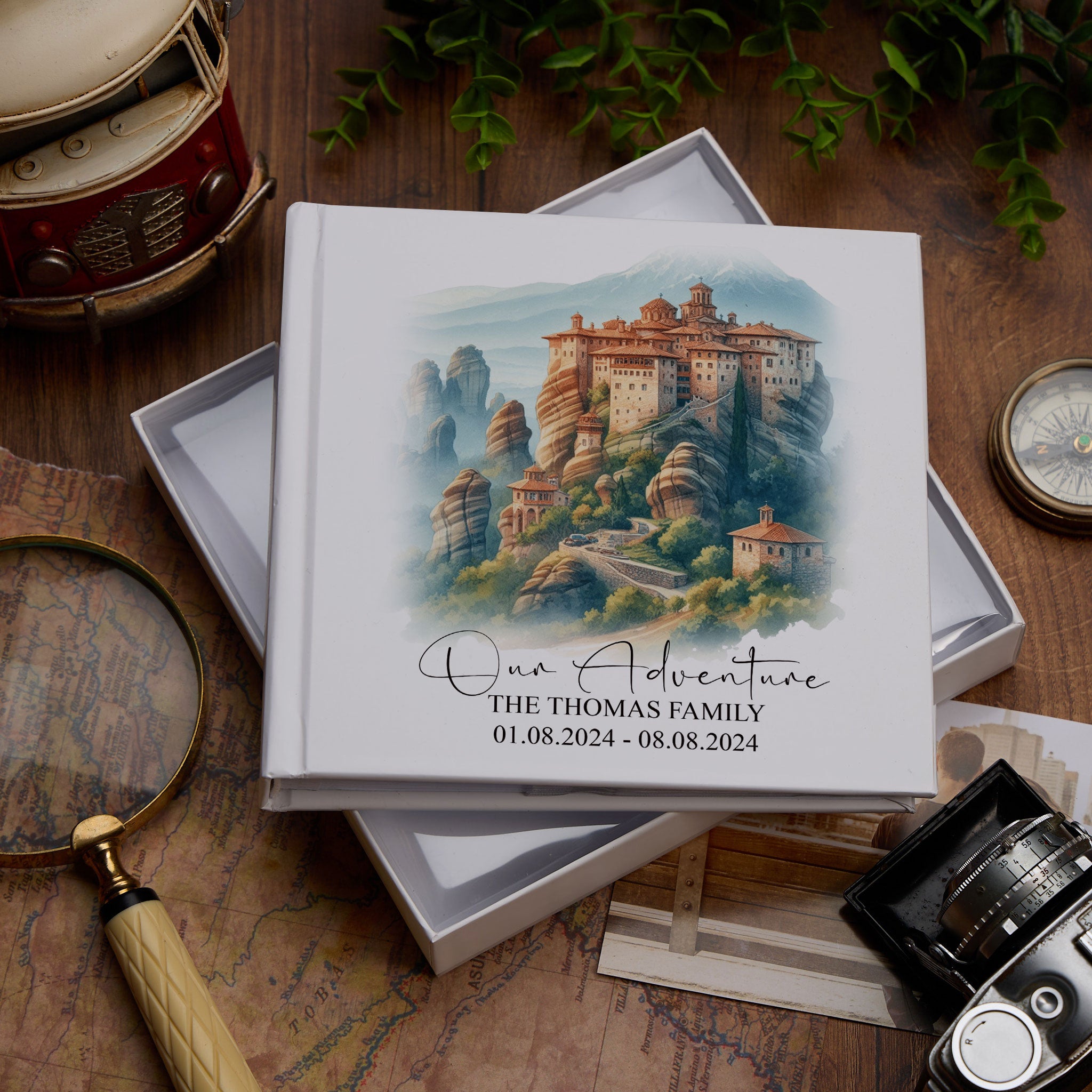 Personalised Greece Holiday Memory Adventure Photo Albums Adventures Photo Album ukgiftstoreonline Meteora Monasteries