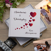 Personalised Our Honeymoon Love Hearts Photo Album Honeymoon Memory Keepsake