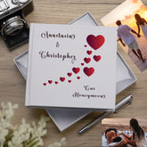 Personalised Our Honeymoon Love Hearts Photo Album Honeymoon Memory Keepsake