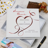 Personalised Elegant Honeymoon Memories Heart Photo Album Honeymoon Memory Keepsake Album