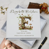Personalised Baby Photo Album Woodland Alphabet Theme Memory Keepsake Album With Birth Details