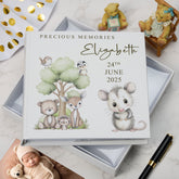 Personalised Baby Photo Album Woodland Animals Theme Photo Memory Storage Keepsake Album