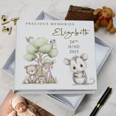 Personalised Baby Photo Album Woodland Animals Theme Photo Memory Storage Keepsake Album