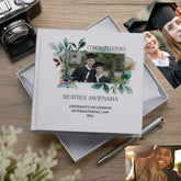 Personalised Elegant Graduation Photo Album Gift Leaves Frame Custom Photo Keepsake